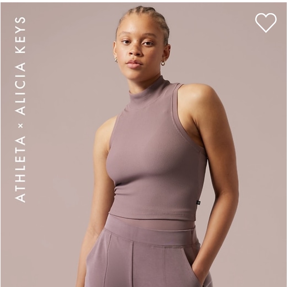 Alicia Keys collaboration w/Athleta rib crop tank sz1x and elation right sz lrg